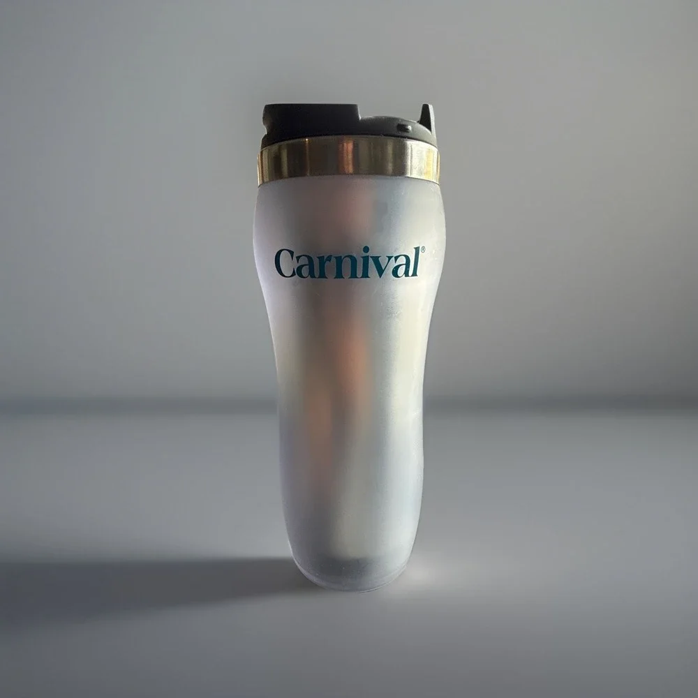 Carnival Cruises Java Blue Cafe Insulated Tumbler 20oz Stainless Steel